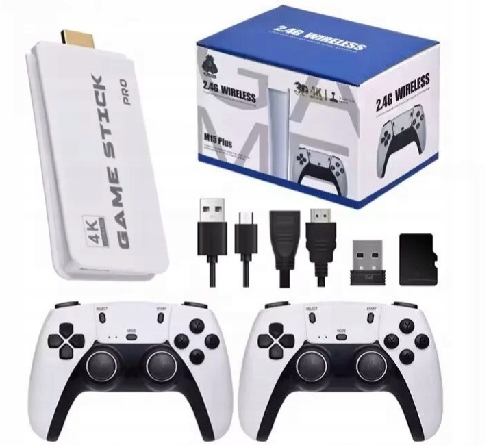 Retro Konzole Televizní Hra Hdmi 15 Emulátorů 20000 Her 2 Pady 64GB