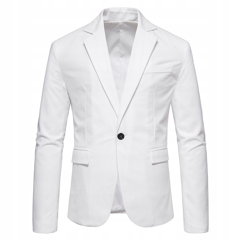 Męska Elegancka Marynarka Swobodna Kurtka Moda Fason slim