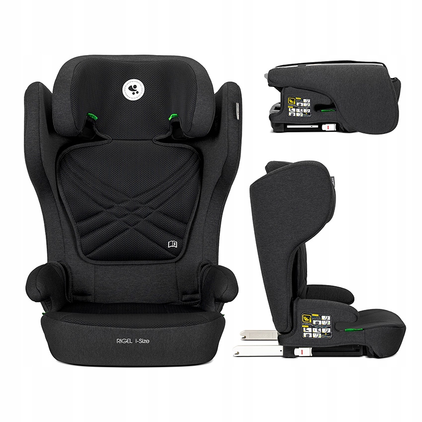 Fotelik samochodowy Składany 100-150cm Isofix 15-36kg Szeroki Lorelli Rigel
