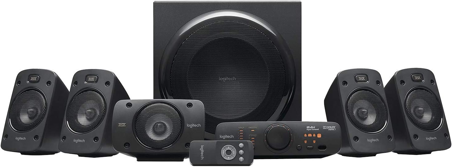 Zestaw głośników 5.1 Logitech Z906 1000 W czarny Dolby Digital, Thx