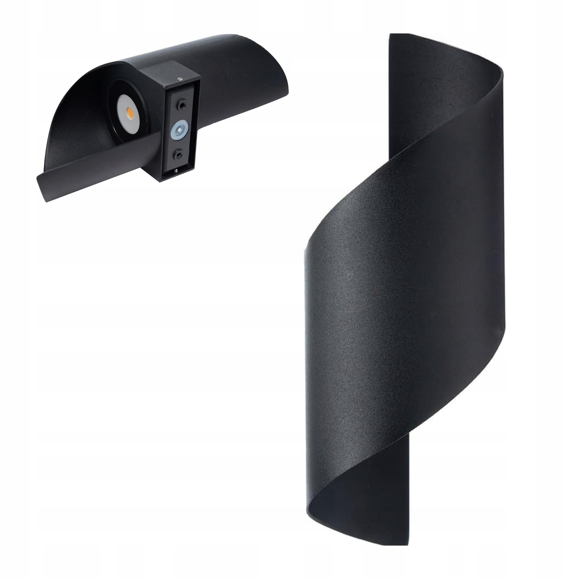 Hliníkové nástěnné svítidlo Černé Venkovní 10W 3000K IP65 28x10cm