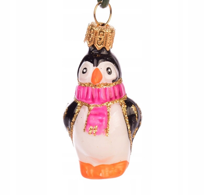

Bombka szklana na choinkę figurka pingwin mini