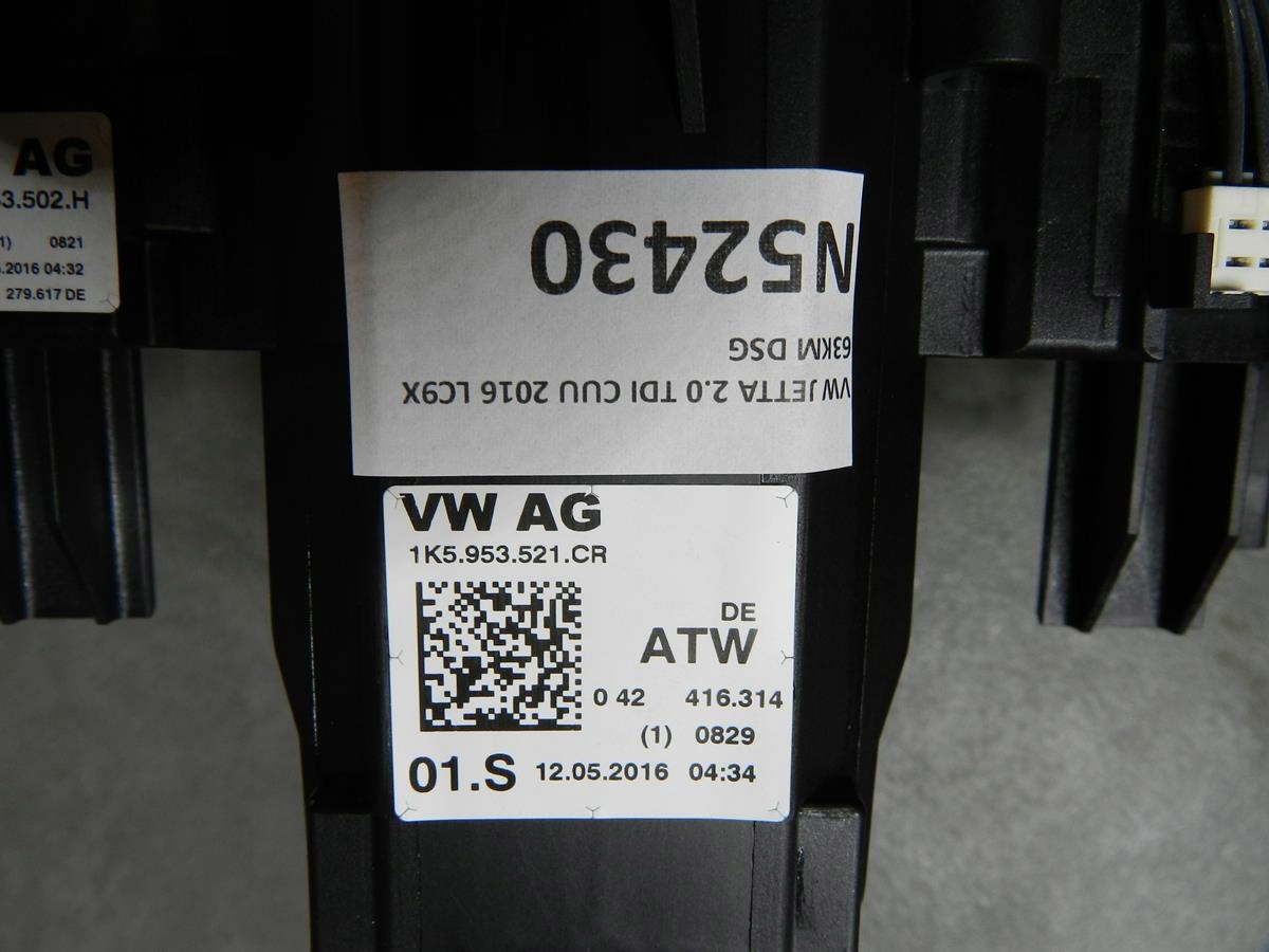 VW JETTA 5C DEVIO LUCI TERGICRISTALLO TERGI 1K5953521CR