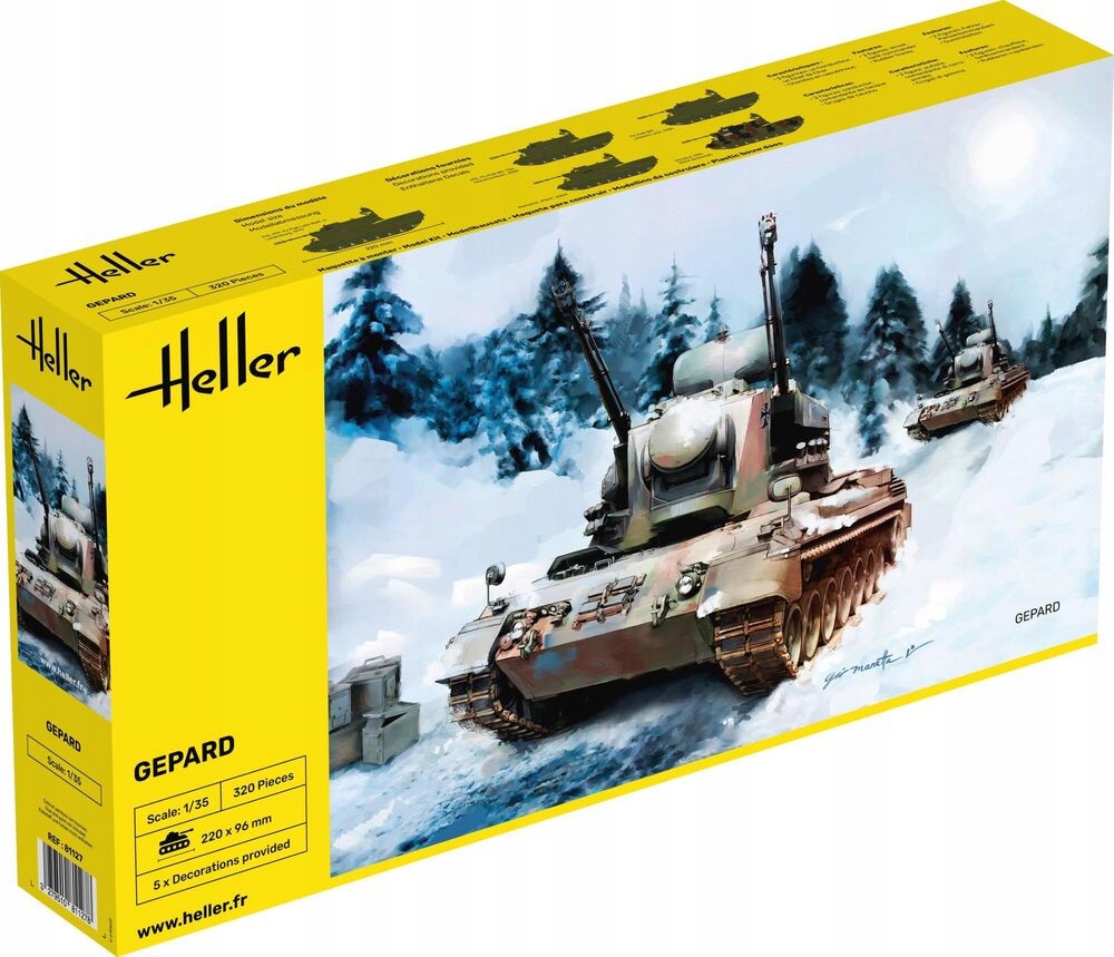 Heller 81127 Sada plotů FlakPz Gepard 1:35
