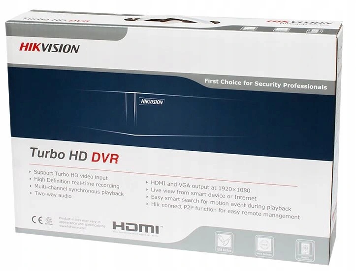 HIKVISION REJESTRATOR 4 kanałowy do 4Mpx 1xHDD TVI Kod producenta DVR-4CH-2MP/HWD-6104MH-G3