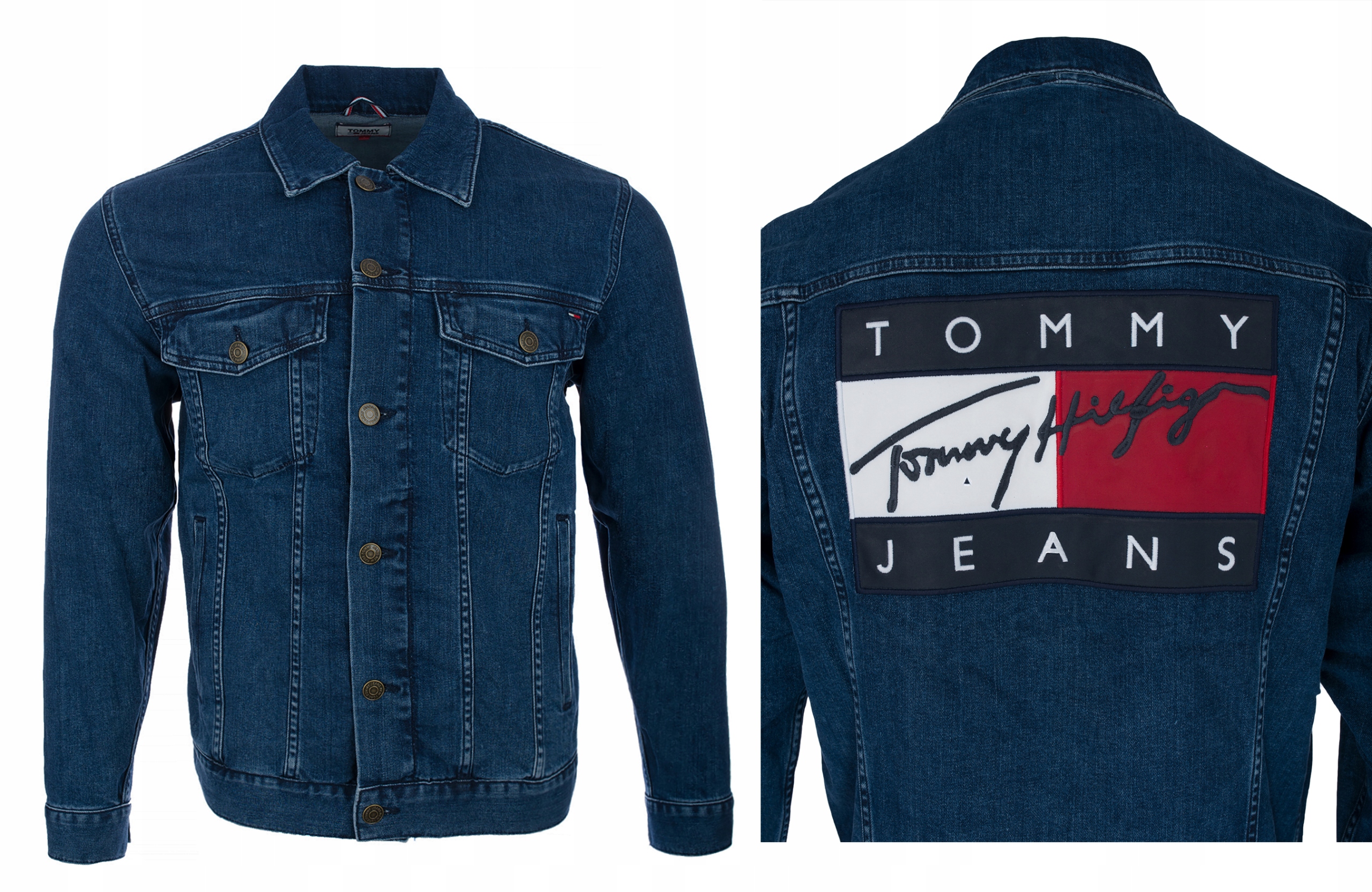 

Tommy Hilfiger Kurtka Jeansowa Trucker Flaga S/m