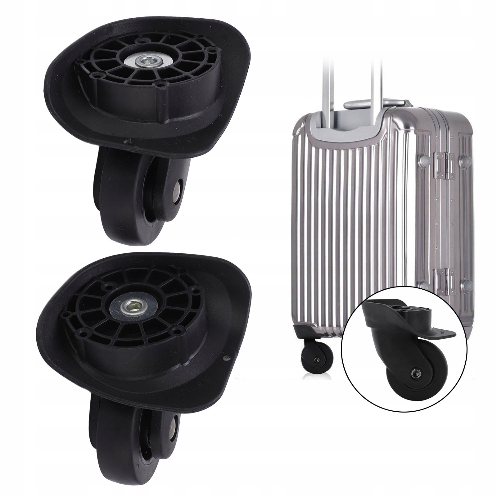 

2X Kółko Do Walizki Część Bagaż Naprawa Części