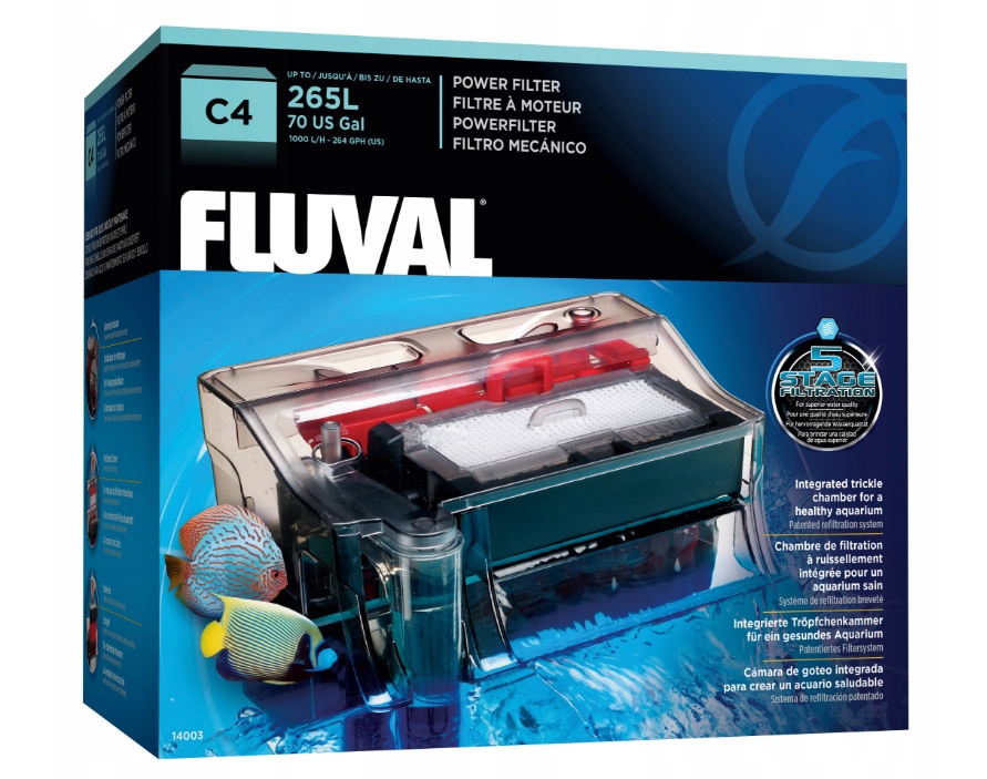 

Filtr Kaskadowy Przepływowy 900L/H Moc 5W Akwarium