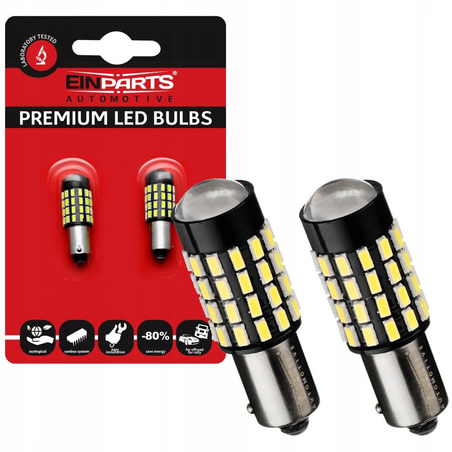 

H21W Led 54SMD BAY9s 3014 Białe Zimne Canbus Kpl.