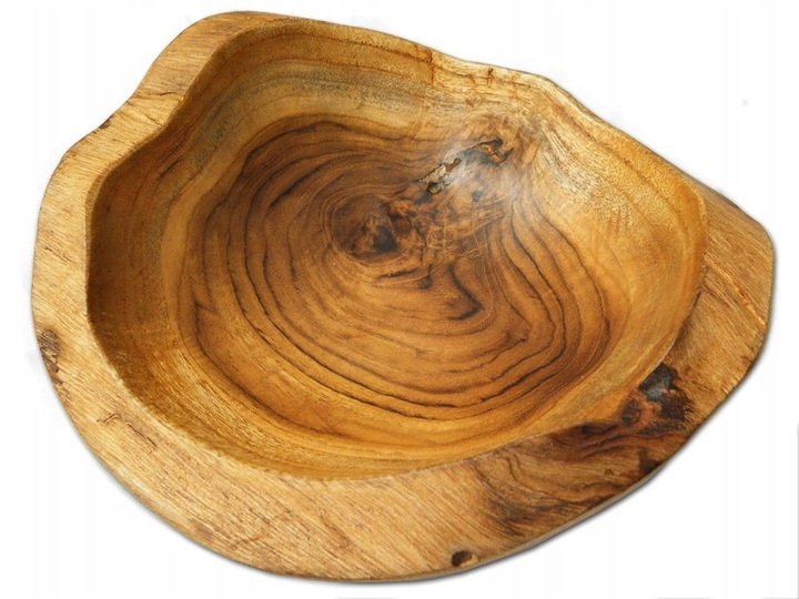 

Patera Misa Drewno Teak Rękodzieło Miseczka Tekowa