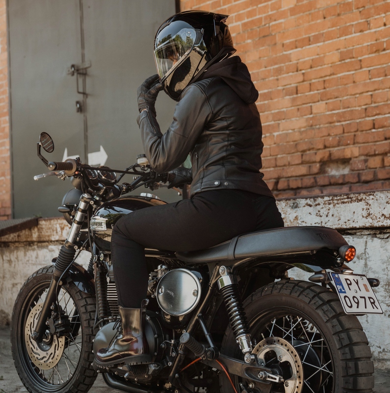 LEGINSY MOTOCYKLOWE OZONE CHICA LADY BLACK W30L30 Rozmiar 30/30
