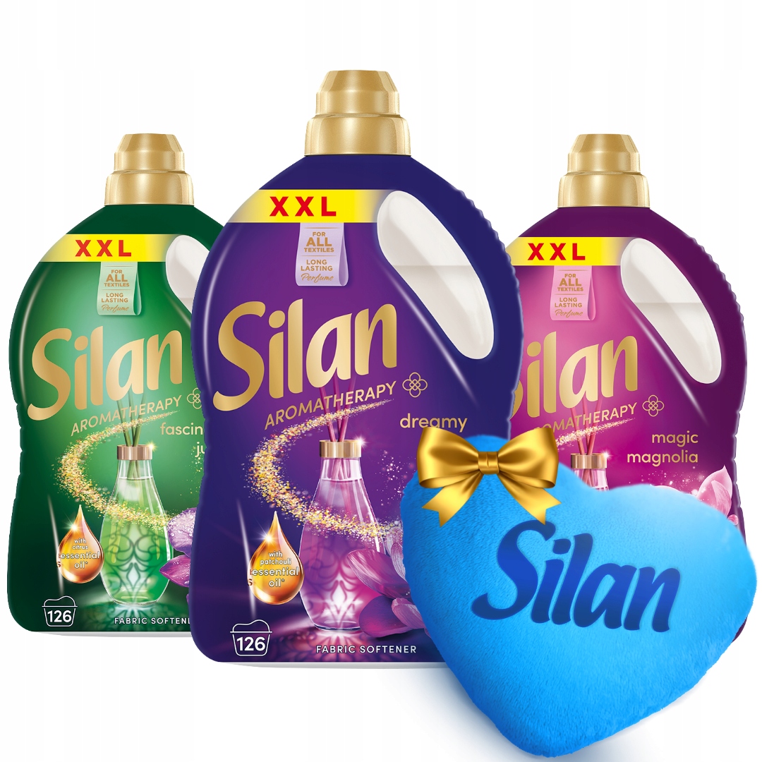 tekutá aviváž Silan Aromatherapy 2,7 l x 3 Dárek