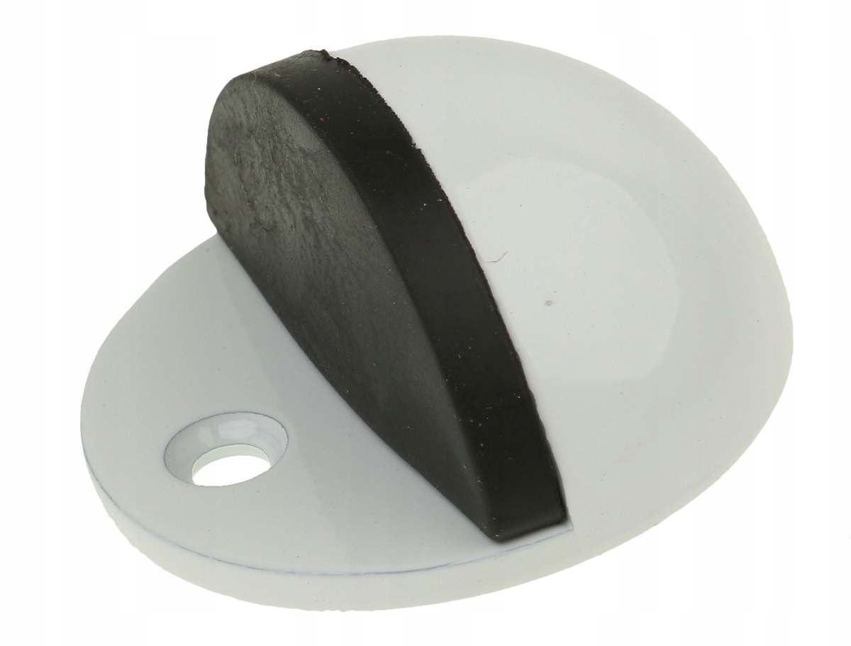ODBOJNIK DRZWI PRZYKRĘCANY ODBÓJ BIAŁY STOPER Długość 4.4 cm