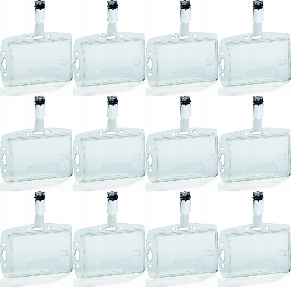 Etui na kartę identyfikator z klipem 85-54mm x12