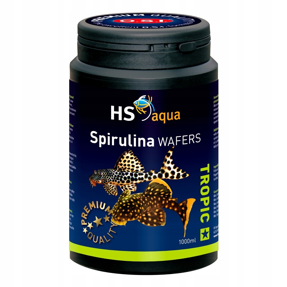 Hs Aqua Spirulina Wafers 1000 ML pokarm dla ryb (0030196)
