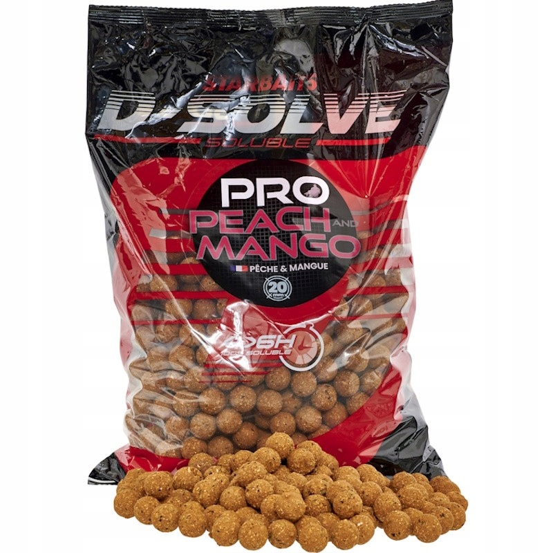 Karpiowe Kulki Zanętowe Probiotic Starbaits D-Solve Peach Mango 20mm 2.5kg