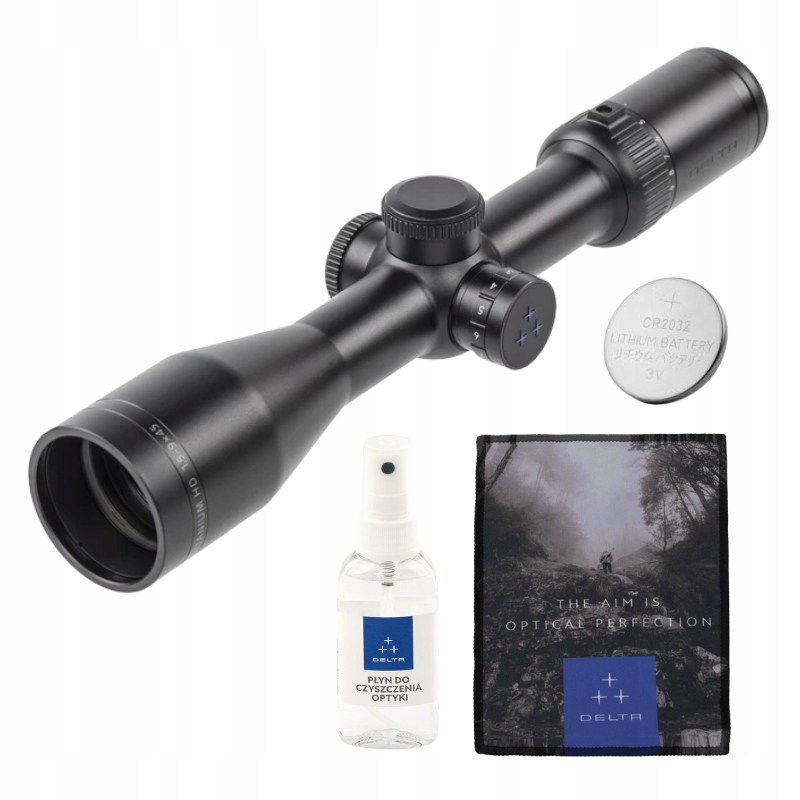 Zaměřovací dalekohled Delta Titanium Hd 1,5-9x45 2D dárek čisticí sada