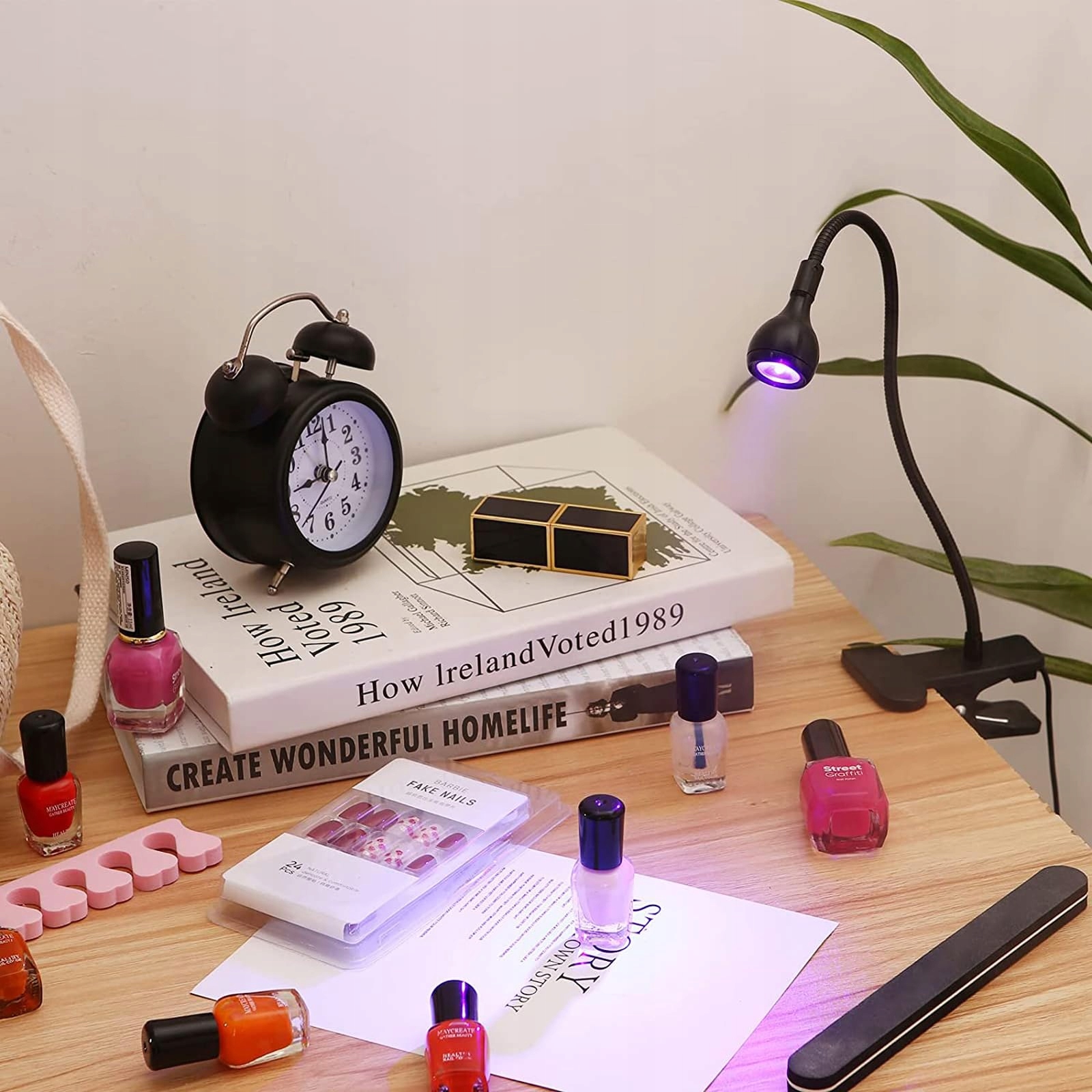 SUNUV Lampa UV LED Do Paznokci Z Klipsem Do Manicure Żelowego — miniatura 7
