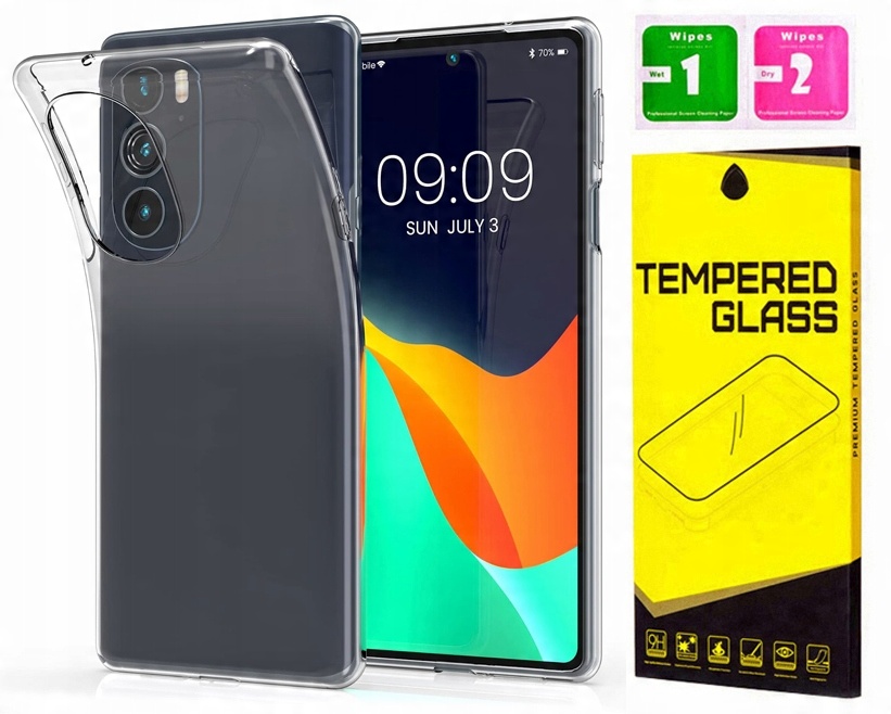 

Etui Silikon Do Motorola Edge 30 Pro Szkło 9H