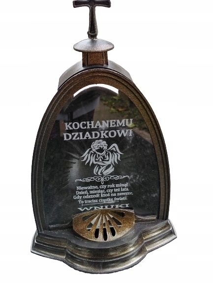 

Znicz Kopuła Led Twój Grawer Duży Złota