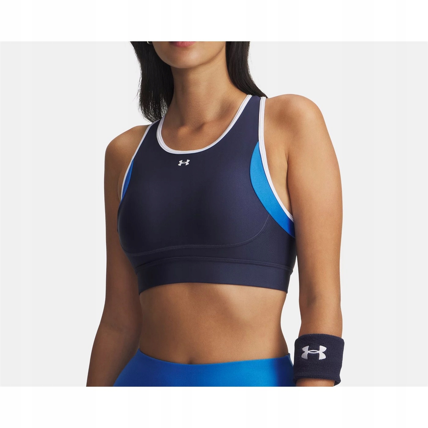 Dámská Sportovní Podprsenka Under Armour Crossback Mid Modrá Xs prodyšná