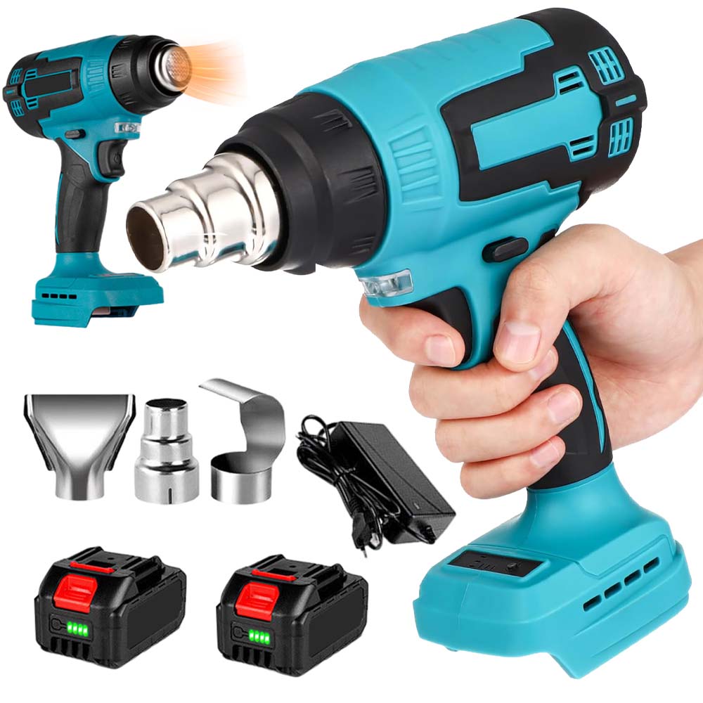 Horkovzdušná Pistole Profesionální Výkonná Led 3 Trysky Pro Automobilové Fólie