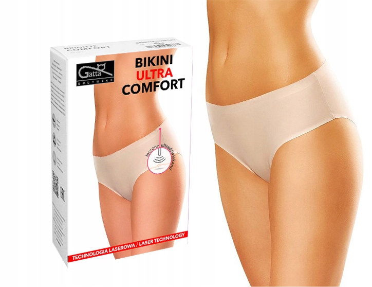 

Gatta Bikini Comfort, figi bezszwowe Beżowe, L