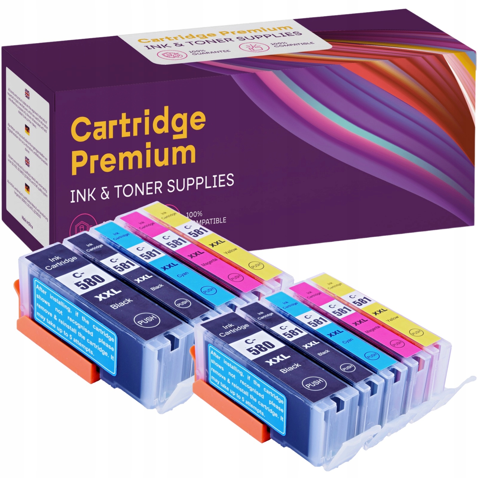 

10x Tusze do Canon Pixma TS705 TS6250 TS6521 6350