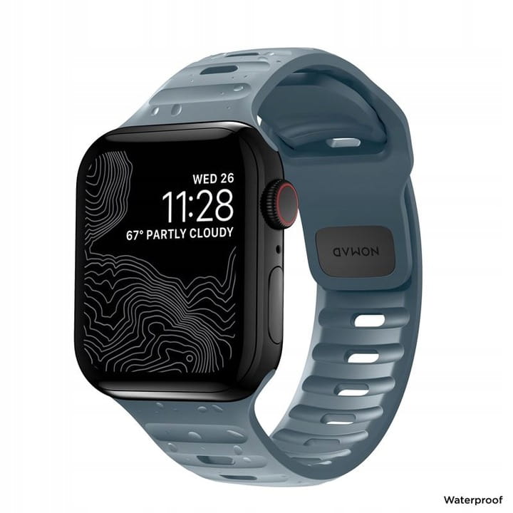 Pás Nomad Sport Pre Apple Watch 42 44 45 49 mm Modrý