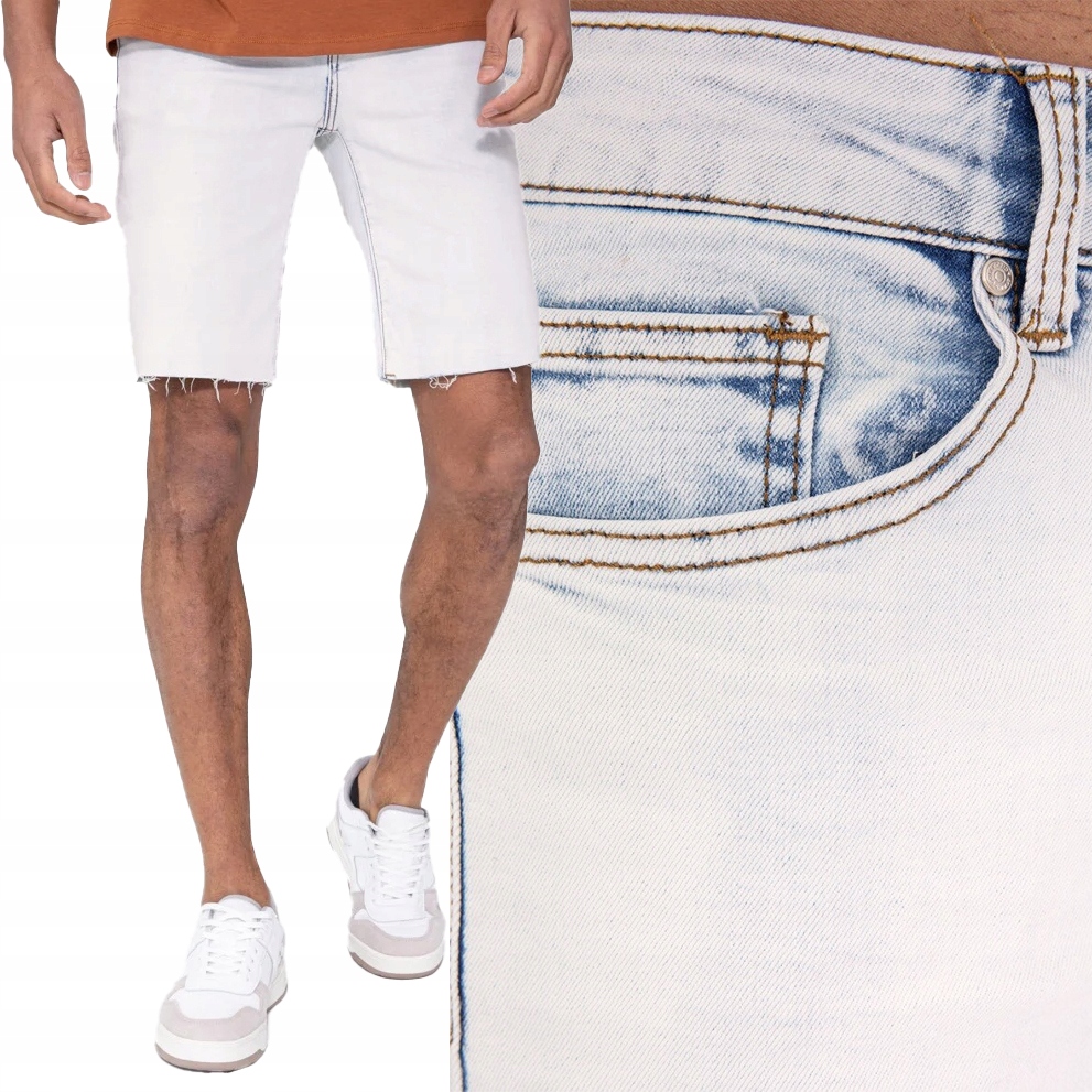 Kraťasy Roztrhané Vintage Skinny Slim Světlé