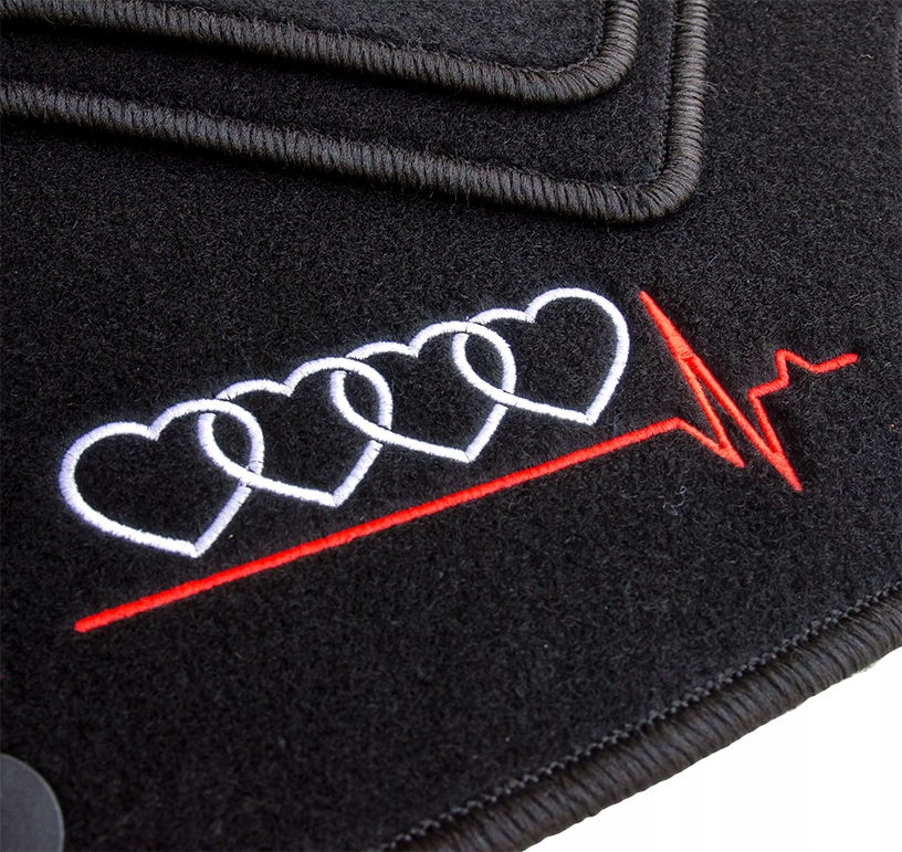 

Dywaniki welurowe do Audi A4 B6 B7 2001-2007 Haft