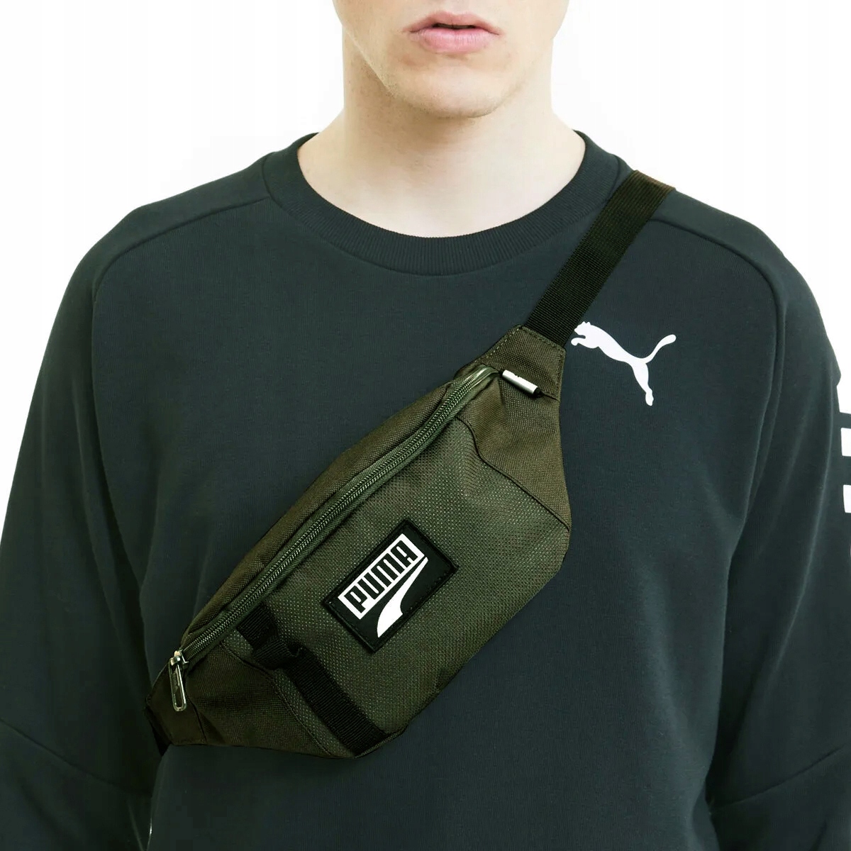 NERKA DAMSKA MĘSKA MŁODZIEŻOWA SASZETKA PUMA MĘSKA NA PAS BIODROWA KHAKI Model NERKA PUMA DECK WAIST BAG 07690608