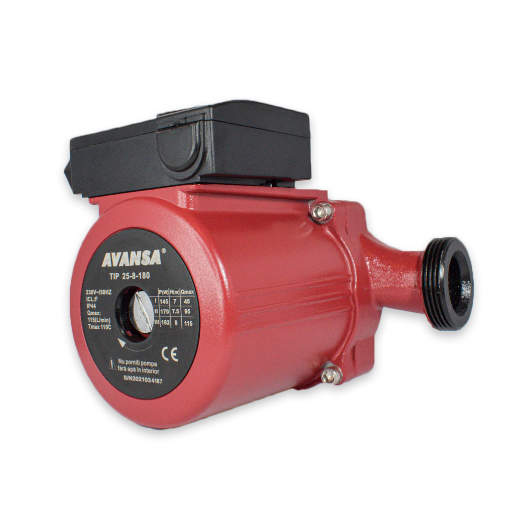 Obehové čerpadlo 25-8/180 mm pripojovací závit 6/4" Avansa