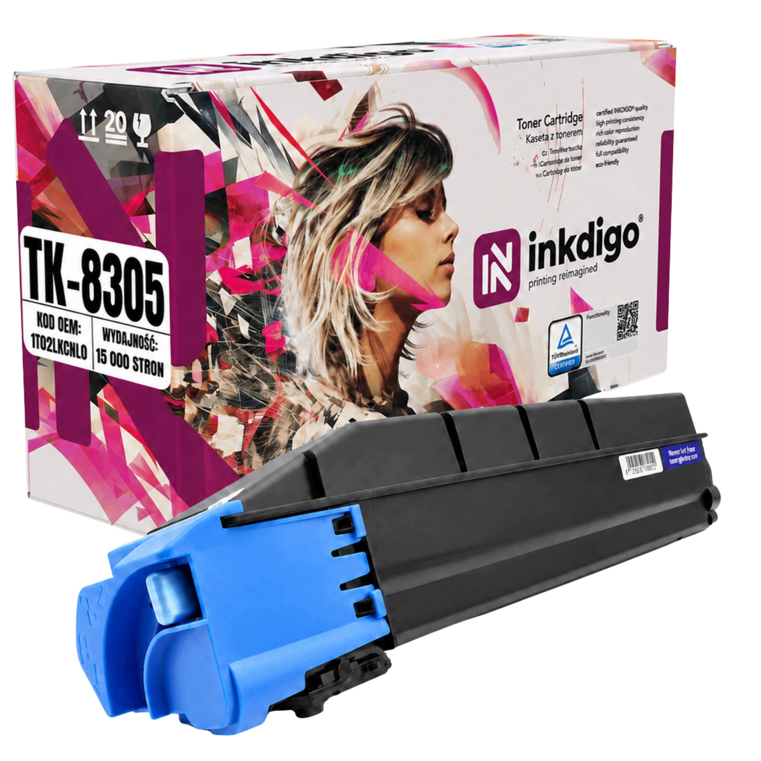 Toner do tiskárny Kyocera TASKalfa 3050 3551 Cy