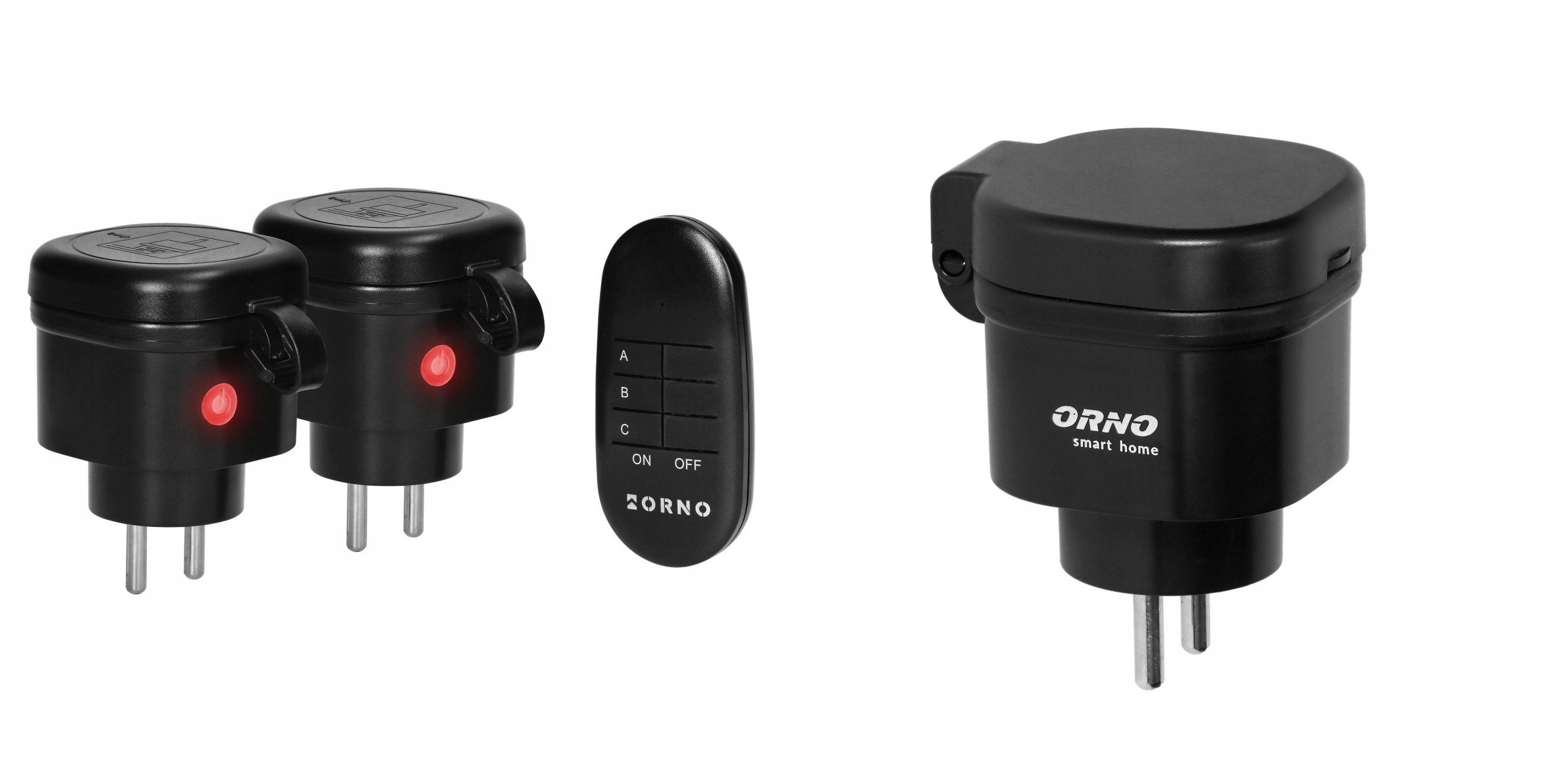 3 zásuvky ovládané dálkovým ovladačem Venkovní bezdrátové zásuvky IP44