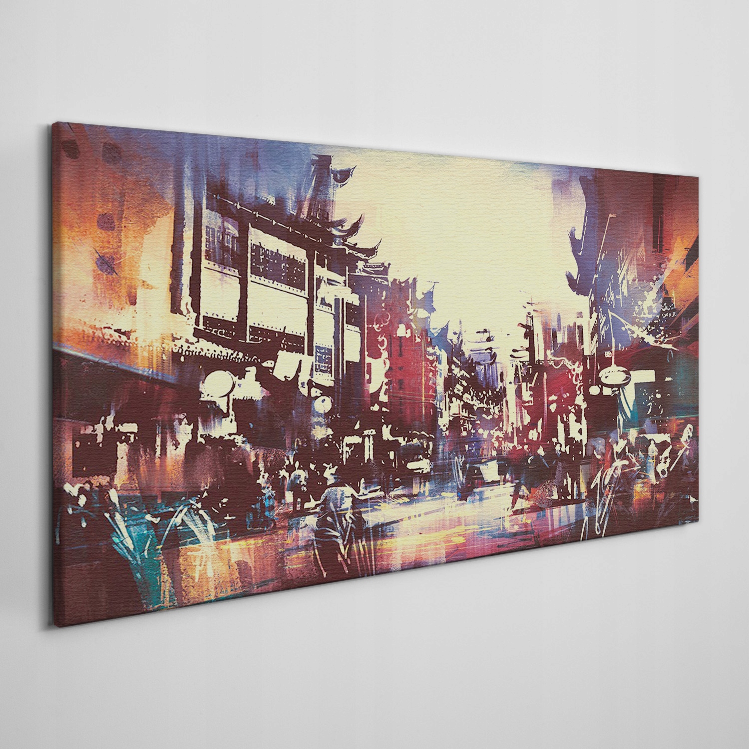 

Obraz płótno Miasto budynki wielokolorowy 120x60