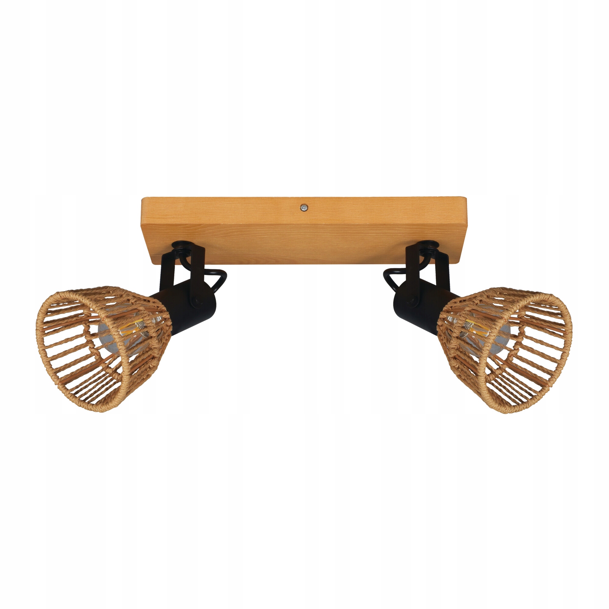 Lampa ścienna sufitowa Lightlogic LL Gorta EL-2 spot boho pleciony papier