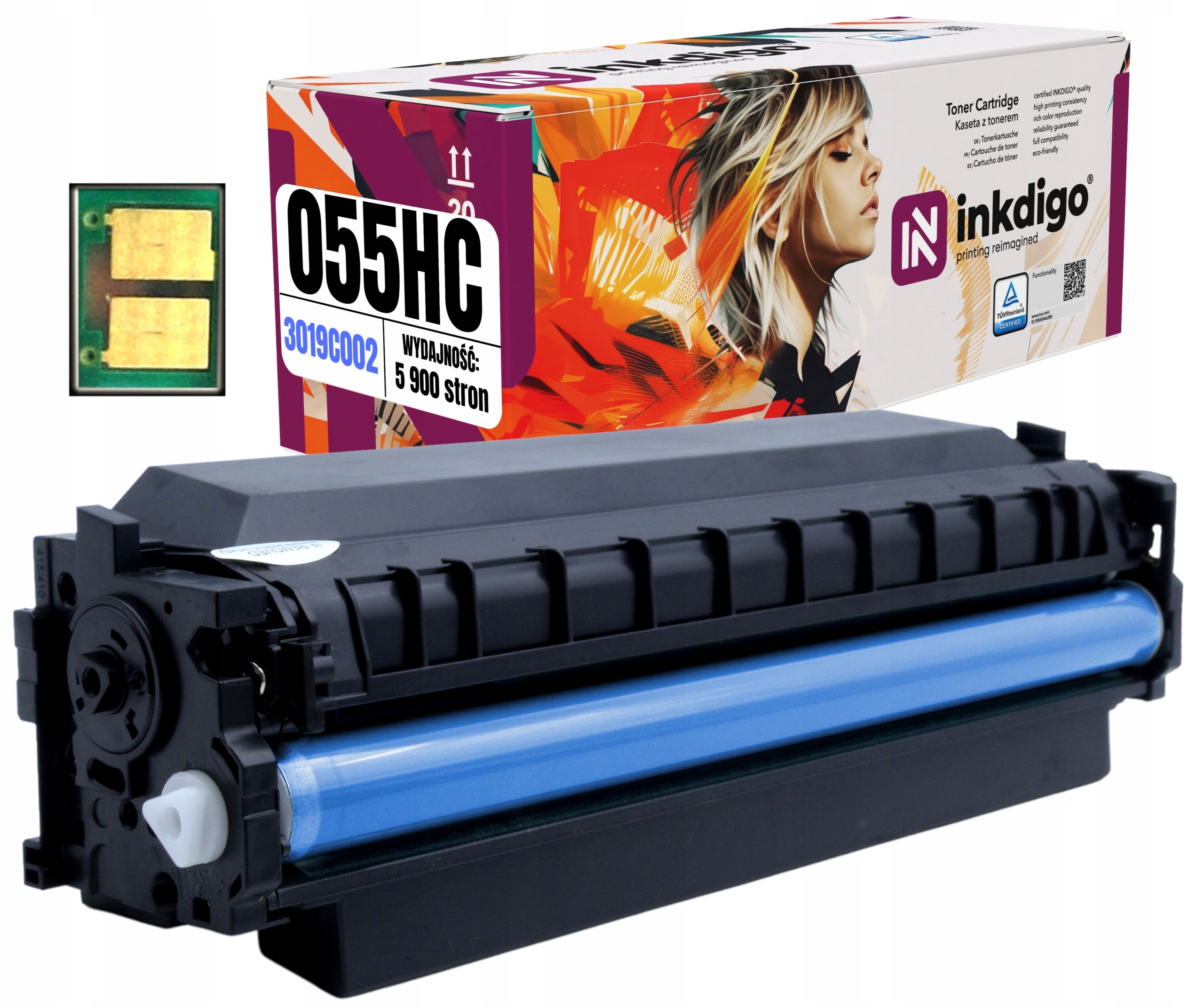 Toner s Chipem pro Canon Lbp 662 663, náhrada 055H