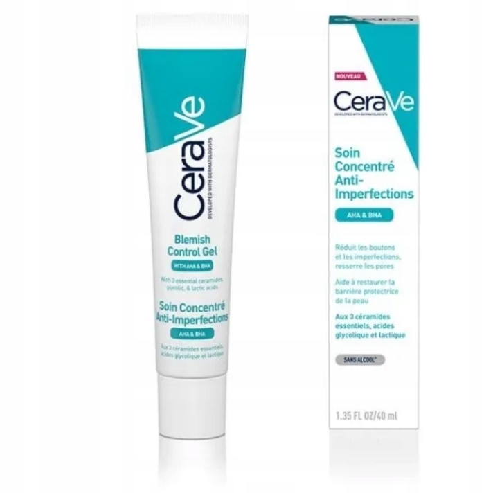 CERAVE ГЕЛЬ ПРОТИ НЕДОСКОНАЛОСТЕЙ ВІД ПРИЩІВ AHA BHA 40МЛ