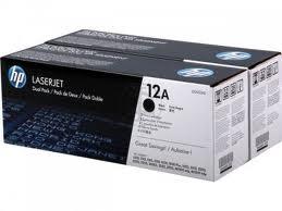 Hp tisková kazeta černá,2-pack Q2612AD