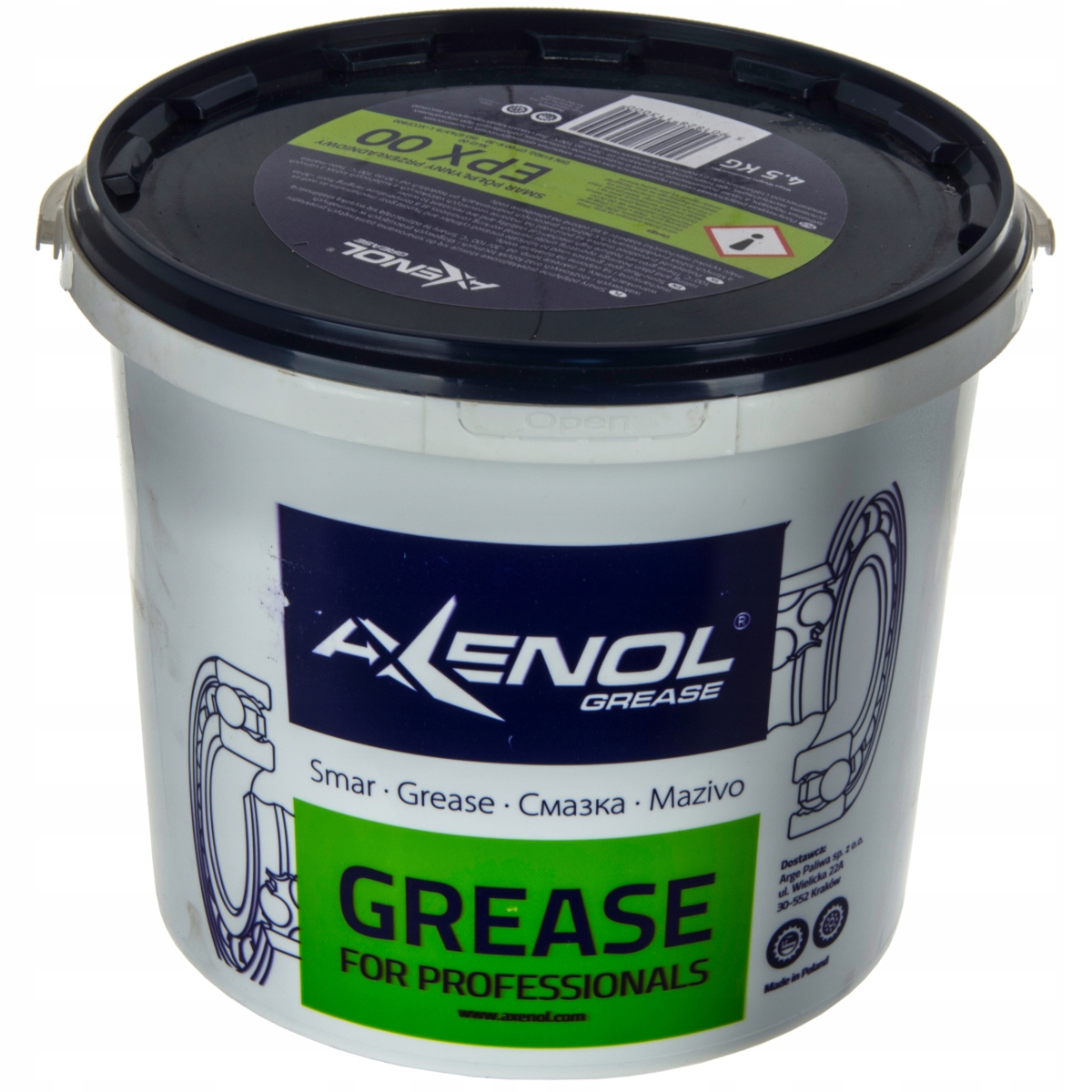 

Smar przekładniowy Axenol Grease Epx 00 4,5kg