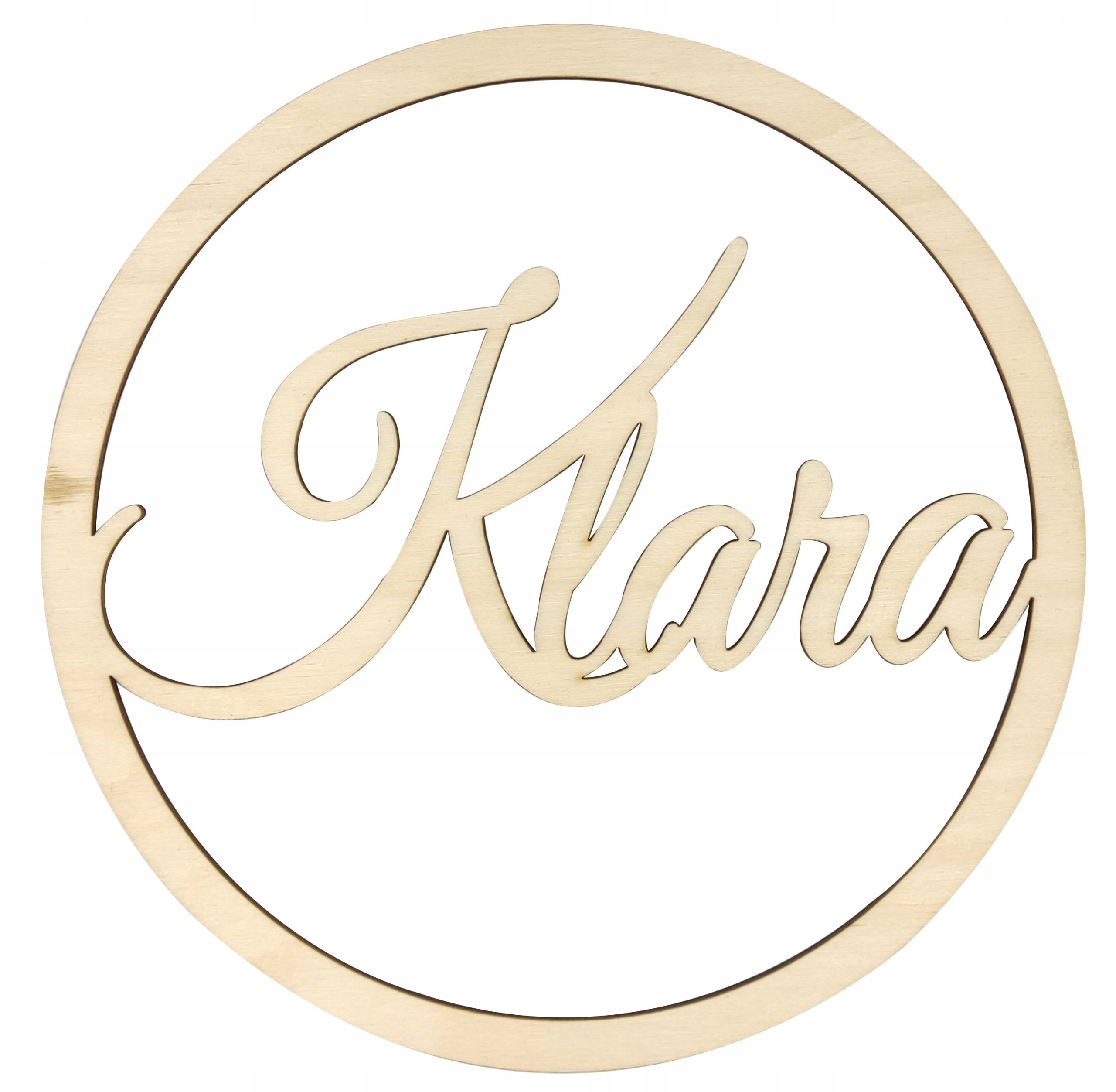 Obręcz Kółko Imię do łapacza snów makrama 30cm