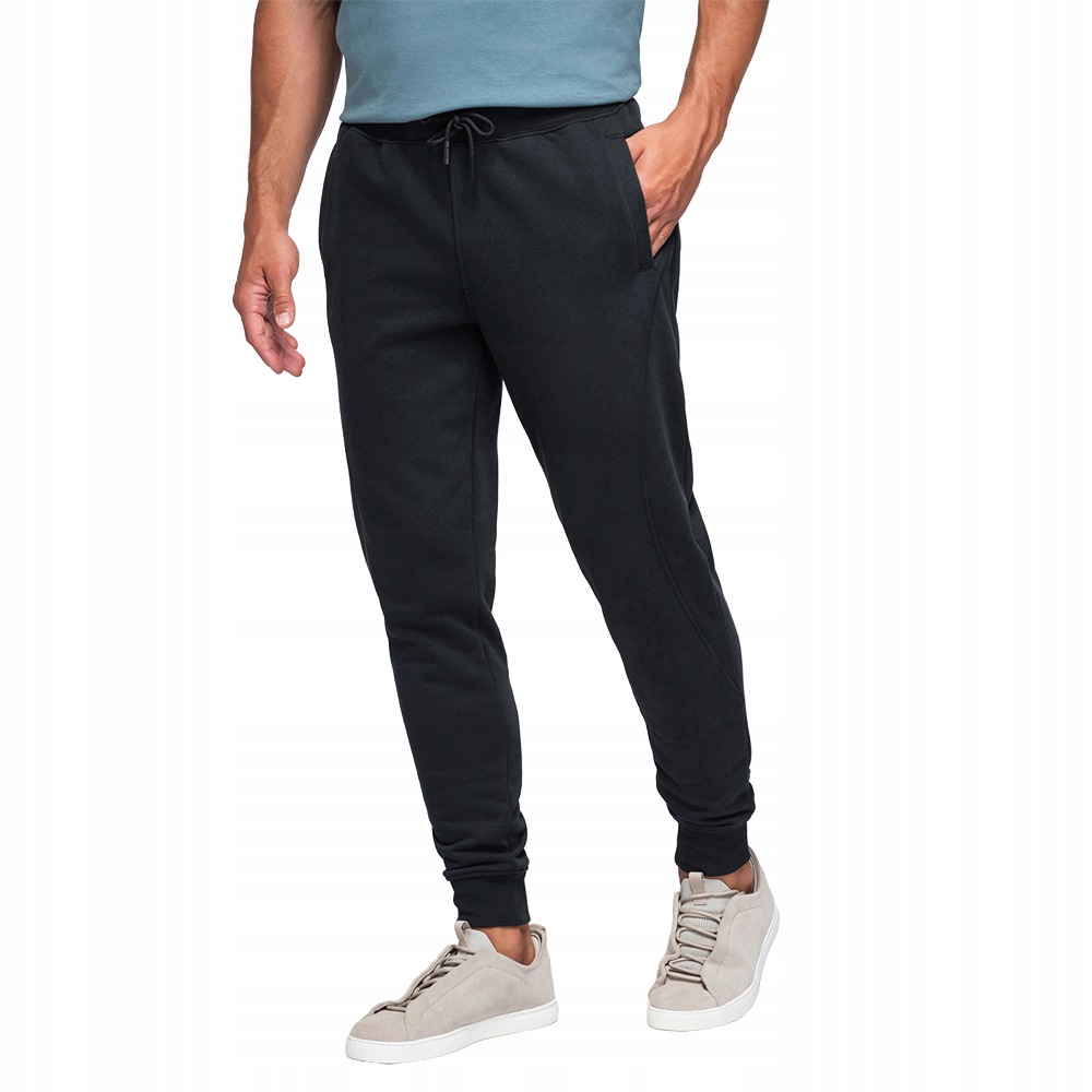 Pánské jogger tepláky Basic černé V9 OM-PABS-0174 M