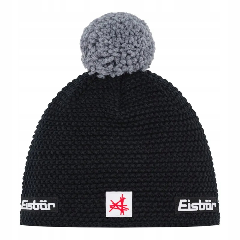Czapka Eisbar Jamie Pompon Sa Black Grey 33171#009