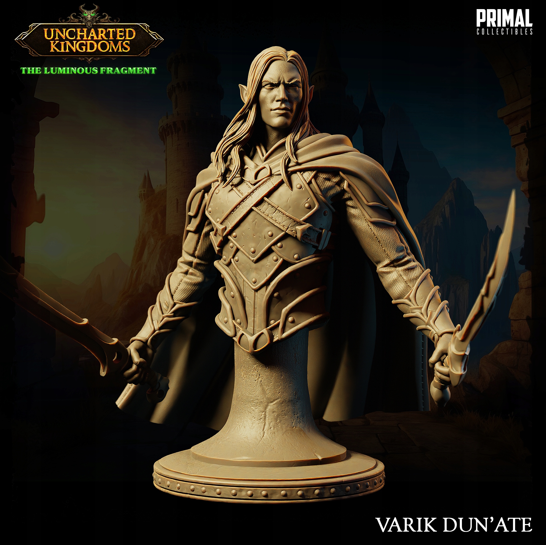 Dark Elf Varik DunAte Bust Primal sběratelské předměty