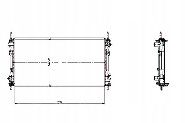 NRF CHŁODNICA WODY FORD TRANSIT 2.4 DI [RWD] (F_B_