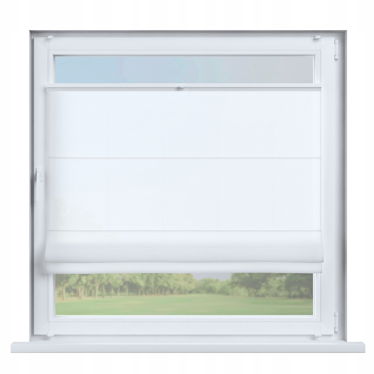 Dekoria Roleta plisé Římská Sicílie 120x150 bílá