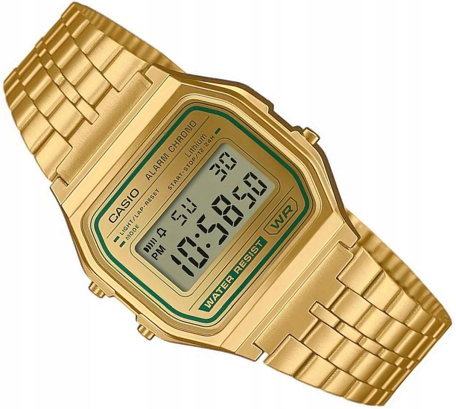 Retro Hodinky Casio A158WEGV-9AEF Vintage Digitální Klasika Podsvícení 33 mm