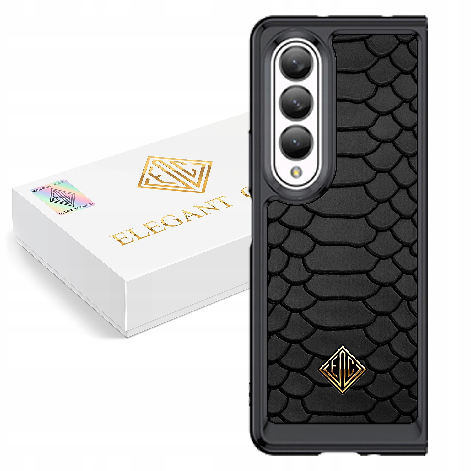 Pouzdro Pro Samsung Z Fold 3 Kryt Luxusní Přírodní Kůže Originální