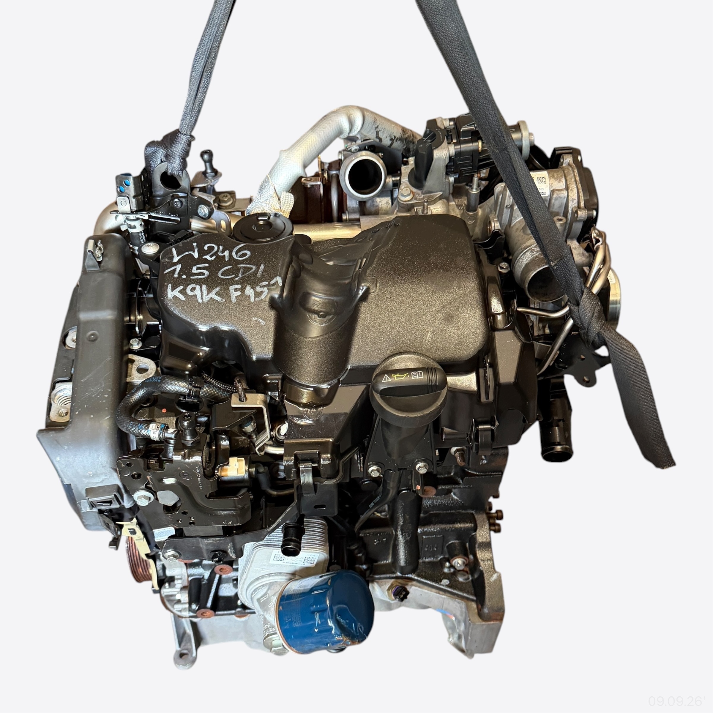 engine complete MOTOR ENGINE MERCEDES B-KLASA W246 1.5 CDI K9KF451
